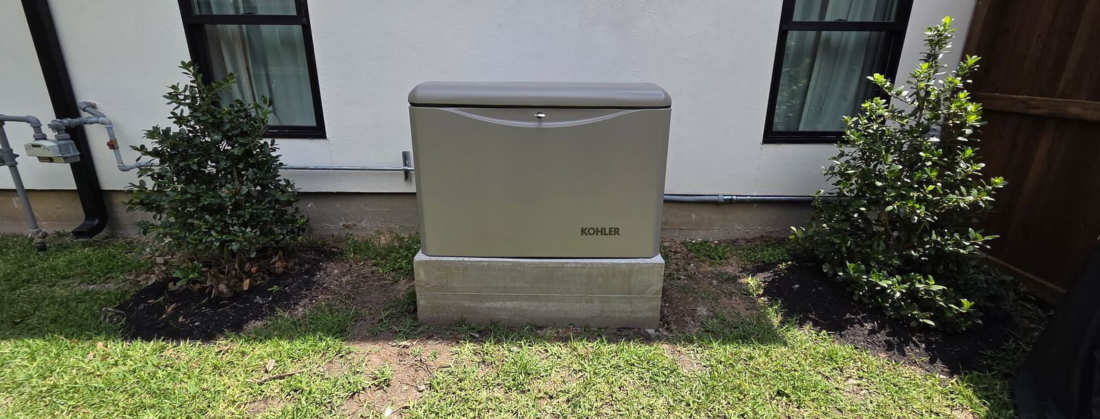 Standby generator installed at a home in Spring, TX