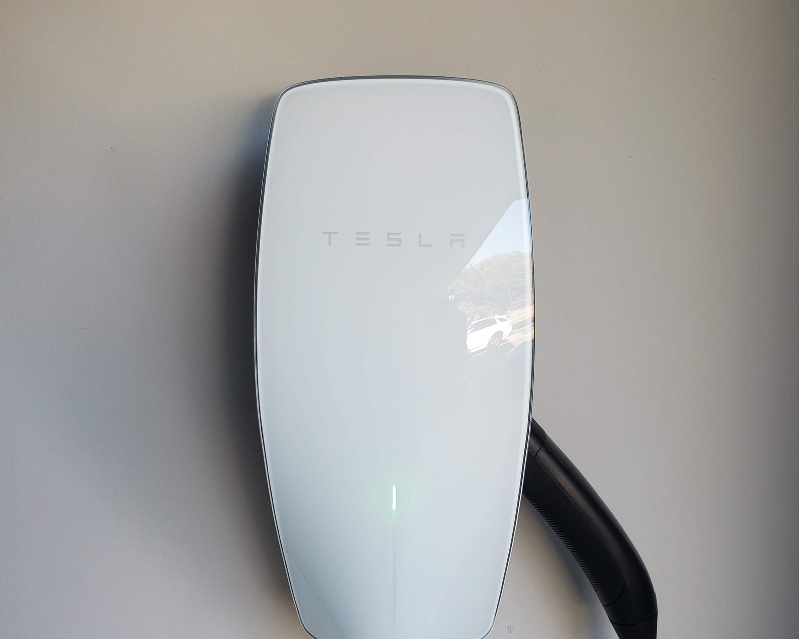 Tesla Wall Connector EV charger installed at a home in Klein, TX
